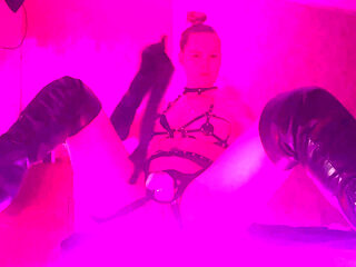 Latex Dominatrix - Strap-on, Whip & Absolute Obedience Tease