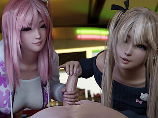 Honoka & Marie Rose - Group Sex 3D Animation - Tight Pussies & Cumshot (dead or Alive)