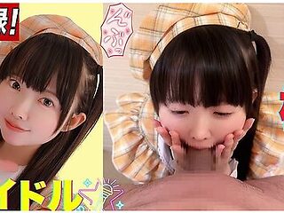 Japanese Kawaii Cute Idols Give Blowjobs To Get Work