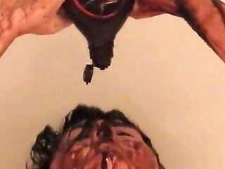 BBWchocolate Milk Messy play then wash it all clean!