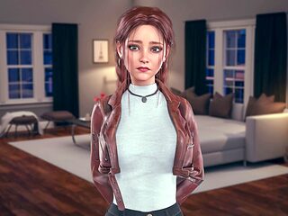 Visual novel gameplay featuring big boobs and fun mom themes