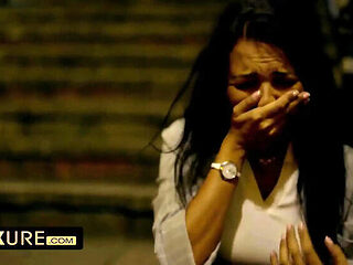 Carollina Cherry Gets Woken Up By Strangers For Bathroom Blowjob & Doggy Style Sex