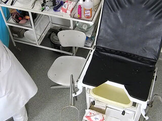 Recording of rectal temperature measurement of naked female