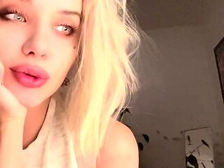 Blonde teen Sierras first erotic masturbation video