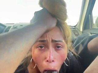 Blonde beauty captivates with daring ebony passion in thrilling vintage play