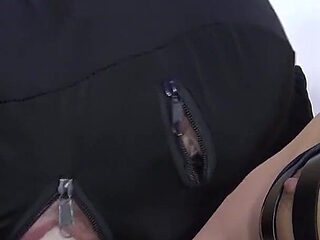 Two Hot MILF's and One Horny Slave in Action