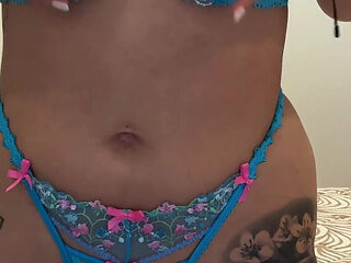 JOI - I'm so Horny and I'll Rub My Pussy While You Jerk off