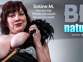 American Satine M. Is A Curvy Milf With Big Natural Tits And A Wet Pussy That Needs Attention