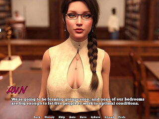 Law College - the Librarian Likes to Show Cleavage to Her Students