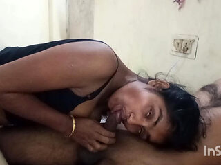 Hot Desi Couple Enjoying Intimate Moments in Bedroom