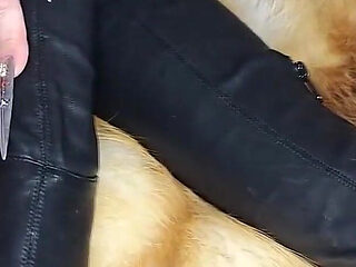 Extremely Long Stiletto Nails and Leather Boots Worship