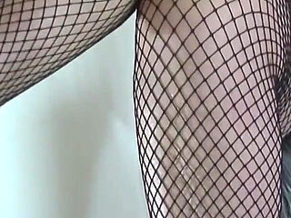 Misss a Catching You with Her Sexy Fishnets 2