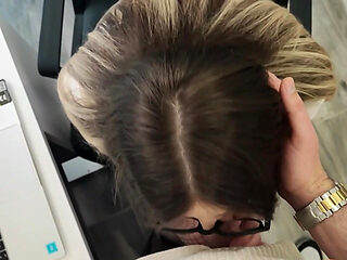 Horny Secretary Sucks Her Boss's Cock In The Office