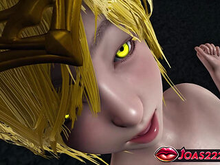 Marika in Black Dress - Rule34 3D Animation with Huge Tits, Desk Cunnilingus, and Intense Fingering