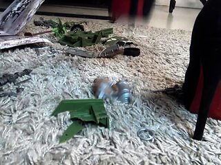 soldier toys crushing by kirstin