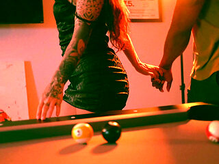 Pool Game Leads to Hardcore Sex with Huge Facial