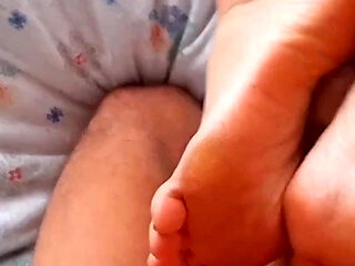 Amateur Blonde Mature Wife Enjoys Foot Worship