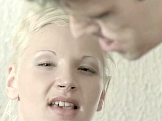 This Horny Blonde Destroys His Cock