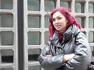 German Redhead College Teen 18+ - Tattoo Model Ria Red - Pickup And Raw Casting Screw