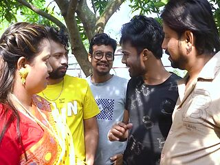 Desi Mallu Bhabhi Hardcore Different Position Of Sex With Four Local Desi Boys When She Was Alone At Home ( Gangbang )