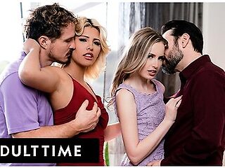 Scarlett Sage Swaps Husbands With Spanish Babe Carlita Ray For Wild Swinger Foursome!