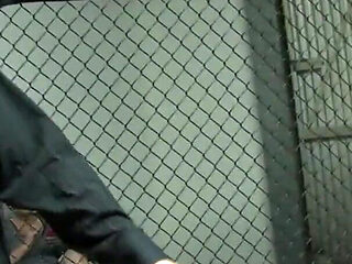 Brunette teen gets facial in the boxing ring