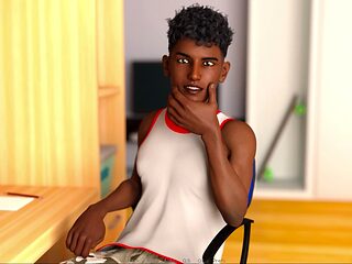 Busty babe guides you through a fun visual novel adventure