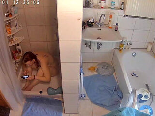 Caught Masturbating in the Shower Again