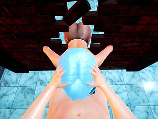 Sexy Sinwe Anime Girl - Indulge in Handjob Big Dick Stroking, Titjob on Top Stimulation, Close-up Ass in Nylon, and Glory Hole