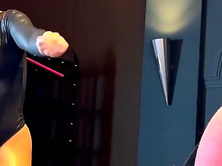 Sissy Caned by Two Cruel Mistresses