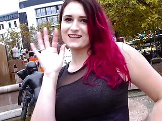 German Redhead Slut meet and fuck dating on Public Street