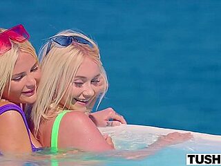 2 Classically Trained Blonde Ass Fucking Whores Go To Work Mff