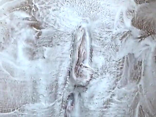 Shaving a Hairy Pussy with Shaving Foam! Close-up!
