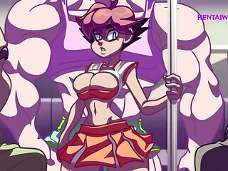 Hentai Gangbang on the Last Bus: Big Tits, Anal, and Creampie in 3D Cartoon Sex