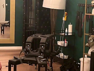 Hot Fetish Session with Dominant Babes and Submissive Stud