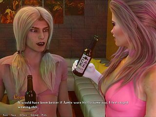 Hot brunette with a big ass stars in this adult visual novel