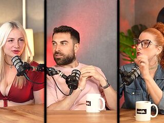 Playful blonde with big tits and a sexy redhead from Wetalk X