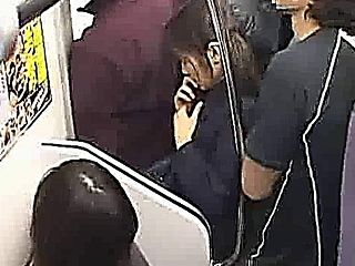 Innocent Teen Groped To Orgasm On Train