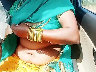 Telugu Dirty Talks Car Sex, Telugu Saree Aunty Romantic Sex With Stranger Part 2