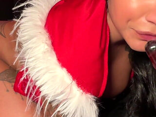 Christmas Candy Cane Anal Fuck in My Sexy Santa Suit