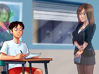 Steamy session with my French teacher in summer vibes