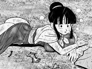 Old and young characters in cartoon sex adventures with DBZ themes