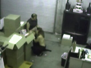 Fucking her Boss at warehouse