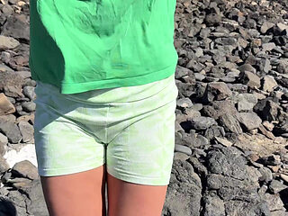 Risky Beach Pee Compilation