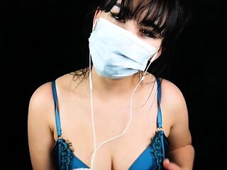 Masked ASMR NSFW Cumming On Camera