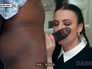 Daddy4k. wednesday addam's Big Black Cock wish finally came true