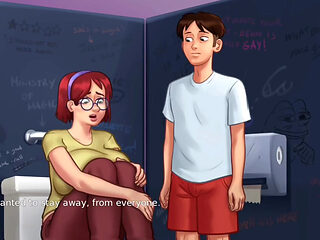 Judith loves Anon to keep her company - summer time saga gameplay