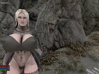 Giantess grow, tall girl big tits, blonde big tits