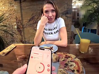 Laura Quest Gets Multiple Orgasms From Remote Vibrator On Public Date - Amateur Outdoor Blowjob & Hard Fucking