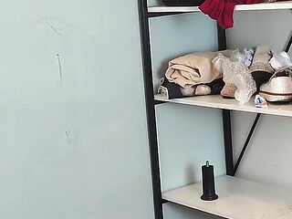 Stepson sniffing his stepmother's panties